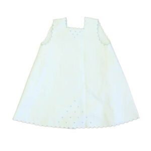 D. Porthault Girls White | Blue Dress size: 3 Months
